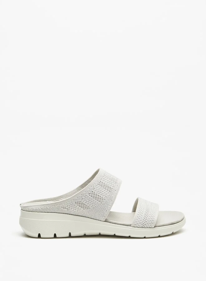 Flora Bella By Shoexpress Women's Textured Slip-On Sandals Ramadan Collection