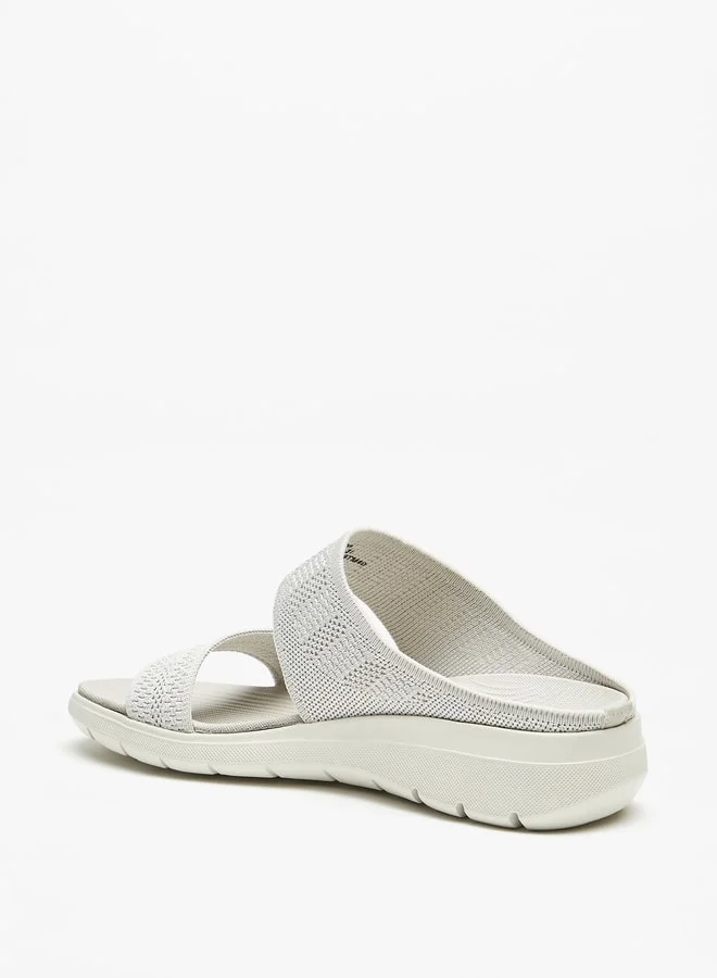 Flora Bella By Shoexpress Women's Textured Slip-On Sandals Ramadan Collection
