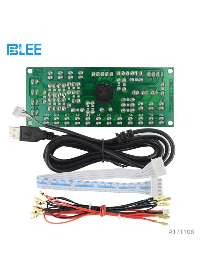 Game Machine DIY Rocker Circuit Board USB Rocker Chip Arcade Rocker Control Chip Game Machine Accessories-Product Color:Chip Board + Usb Cable 1 + 2p Cable 14 + Light Cable 10  - Image 5