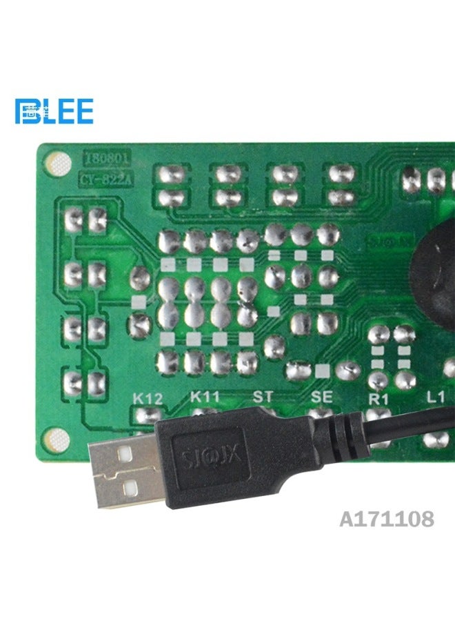 Game Machine DIY Rocker Circuit Board USB Rocker Chip Arcade Rocker Control Chip Game Machine Accessories-Product Color:Chip Board + Usb Cable 1 + 2p Cable 14 + Light Cable 10  - Image 3