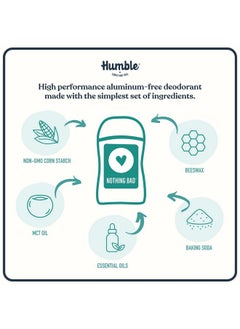 HUMBLE BRANDS Original Formula Aluminum-free Deodorant. Long Lasting Odor Control with Baking Soda and Essential Oils, Black Spruce, Full & Travel Pack - pzsku/Z3EB1D6CEE0A59CD748A4Z/45/_/1736426804/b667388e-6ac3-42bb-a276-30906e2806c0