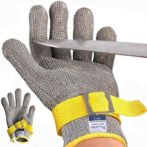 Dowellife Level 9 Cut Resistant Glove, Grey, X-Large, 2 Pcs - Image 1