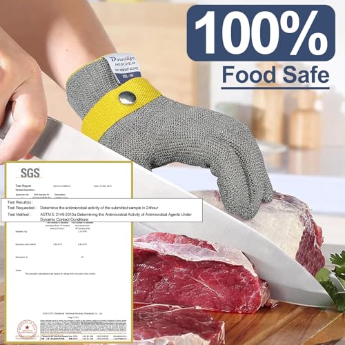 Dowellife Level 9 Cut Resistant Glove, Grey, X-Large, 2 Pcs - Image 4