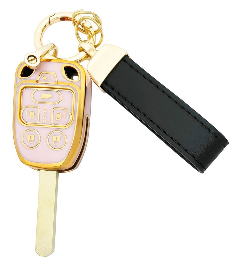 vurbemes Pink TPU Protector Key Fob Cover Case fit for Honda Odyssey 2011 2012 2013 Keyless Entry Key Fob - Image 1