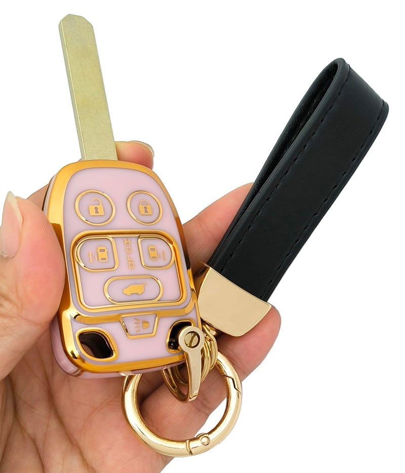 vurbemes Pink TPU Protector Key Fob Cover Case fit for Honda Odyssey 2011 2012 2013 Keyless Entry Key Fob - Image 5