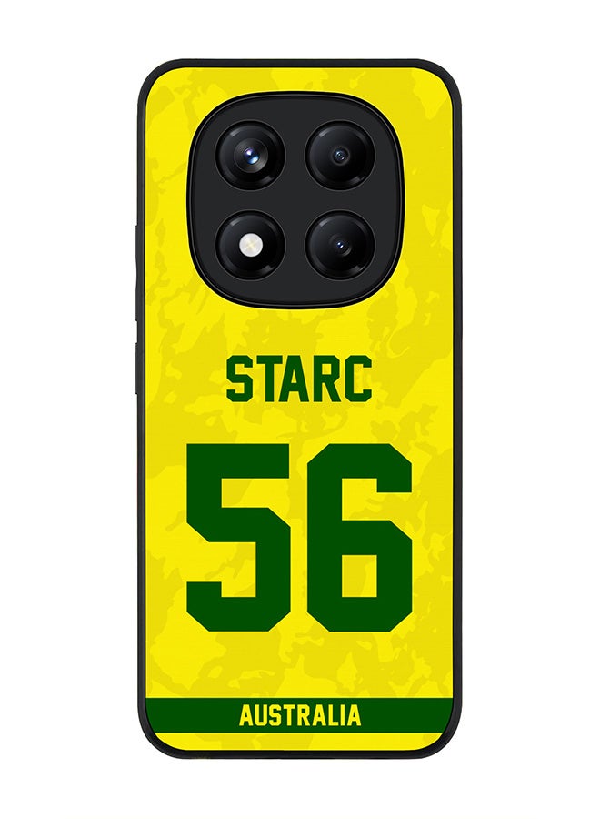 Stylizedd For Xiaomi Redmi Note 14 Pro+ 5G 5G Case,Slim fit Camera Protection, Shockproof Thin Phone cover  - Australia Mitchell Starc, Jersey No 56 - Image 1