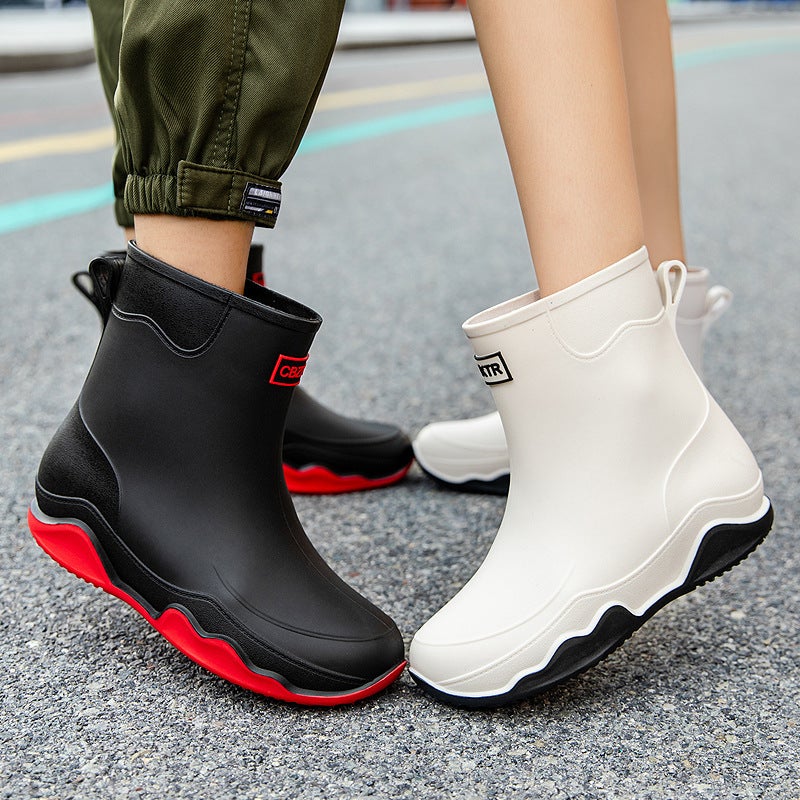 Rain Boots For Women 2025 German Mid-Calf Chelsea Outdoor Waterproof Work Men'S Rubber Shoes Waterproof And Non-Slip - Image 2
