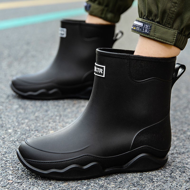 Rain Boots For Women 2025 German Mid-Calf Chelsea Outdoor Waterproof Work Men'S Rubber Shoes Waterproof And Non-Slip - Image 3