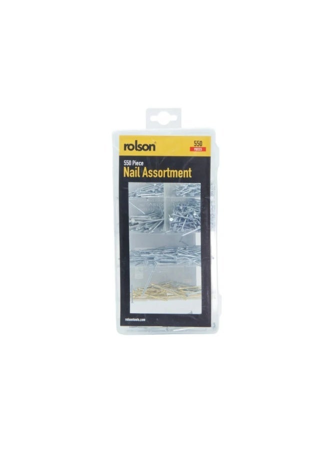 رولسون مجموعة مسامير متنوعة مكونة من 550 قطعة 61293 - Image 1