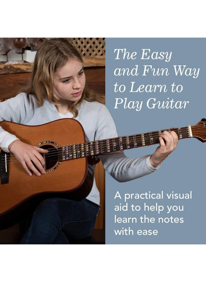 FFG NOTE THE DIFFERENCE Fantastic Finger Guide for Acoustic and Electric Guitars | Guitar Accessories | Fretboard and Fingerboard Stickers | Guitar Learning Tools | Guitar Stickers | Learn to Play Guitar | Frets 1-12 - Image 5