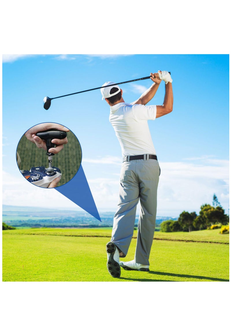 Excefore - Golf Head Adjustment Tool, Black Golf Wrench Tool,Strong and Durable Golf Wrench Tools,Easy to Carry Golf Driver Wrench,Suitable for Use on Most Standard Golf Spikes - Image 1