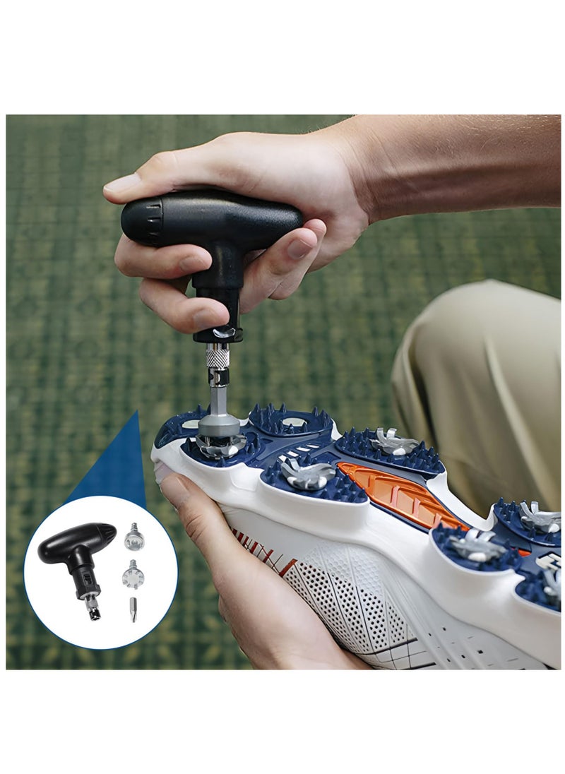Excefore - Golf Head Adjustment Tool, Black Golf Wrench Tool,Strong and Durable Golf Wrench Tools,Easy to Carry Golf Driver Wrench,Suitable for Use on Most Standard Golf Spikes - Image 1