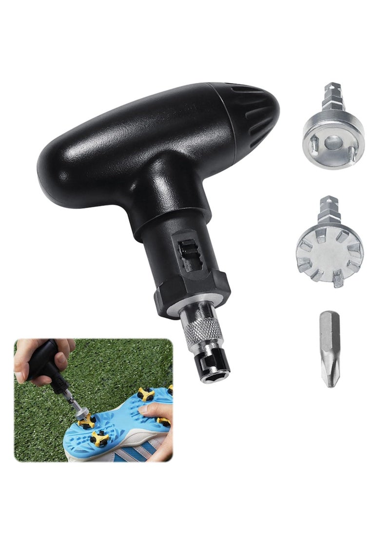 Excefore - Golf Head Adjustment Tool, Black Golf Wrench Tool,Strong and Durable Golf Wrench Tools,Easy to Carry Golf Driver Wrench,Suitable for Use on Most Standard Golf Spikes - Image 1