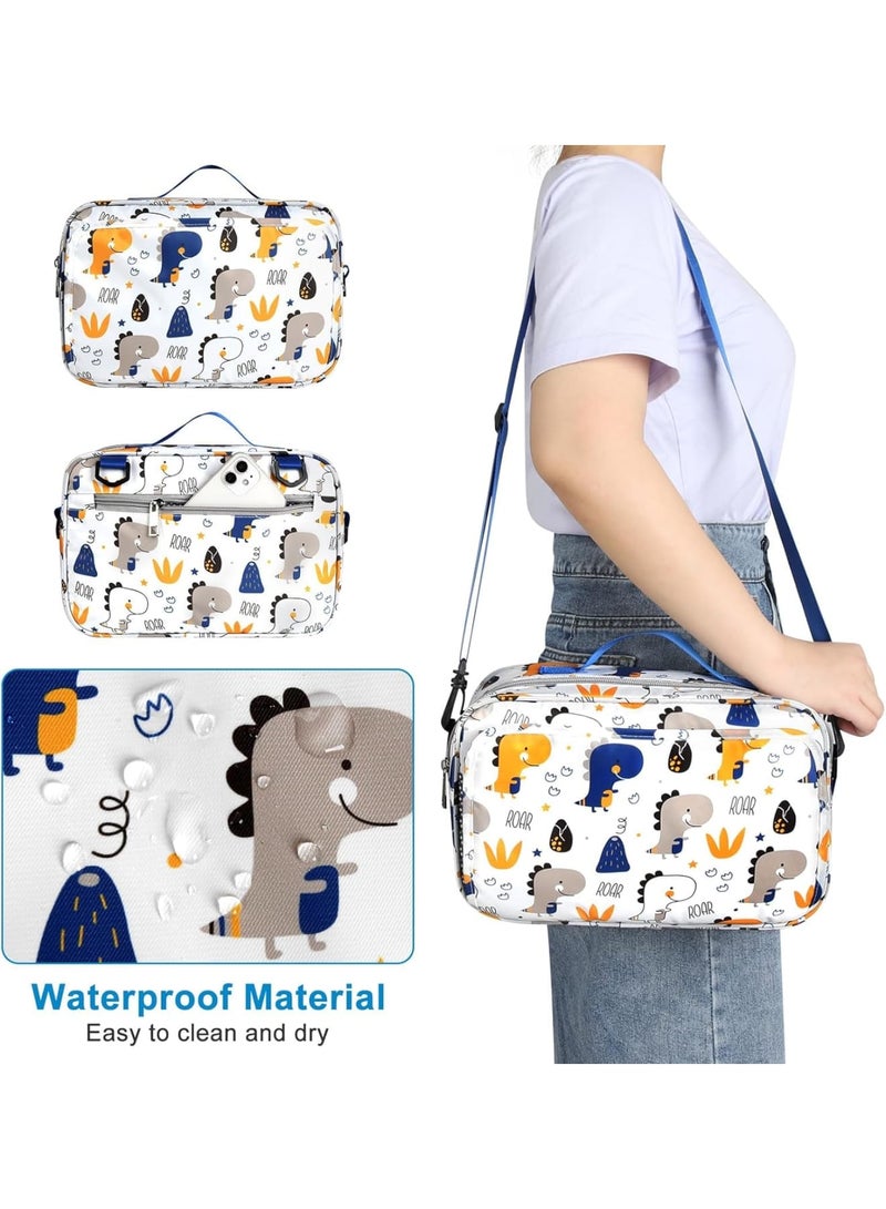 SOLARAE Stroller Organizer, Universal Stroller Cup Holder Organizer Caddy with Insulated Cup Holder Pocket, Dual Purpose Large Capacity Stroller Organizer - Image 3