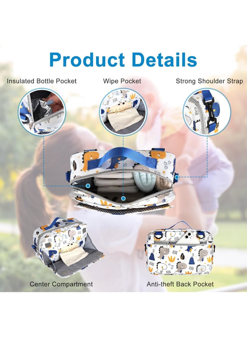 SOLARAE Stroller Organizer, Universal Stroller Cup Holder Organizer Caddy with Insulated Cup Holder Pocket, Dual Purpose Large Capacity Stroller Organizer - Image 4