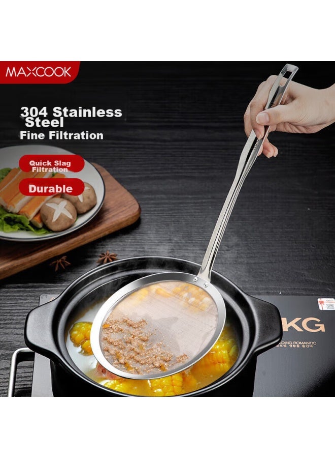 MAX COOK Meichun (maxcook) Strainer, 304 Stainless Steel Mesh Strainer, Wire Skimmer, 60 Mesh Strainer, 12cm Mccu2427  - Image 1