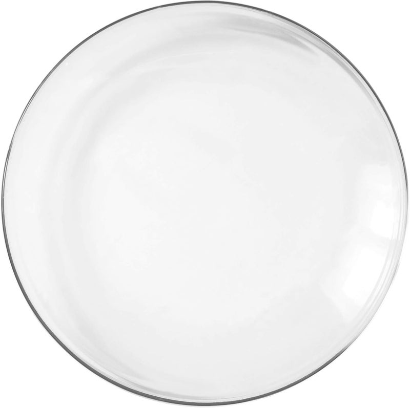 Barski  European Glass  Set of 6 Plates  Salad  Dessert  Round  Each Plate is 83 Diameter  Clear  Made in Europe - Image 3