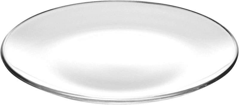 Barski  European Glass  Set of 6 Plates  Salad  Dessert  Round  Each Plate is 83 Diameter  Clear  Made in Europe - Image 2