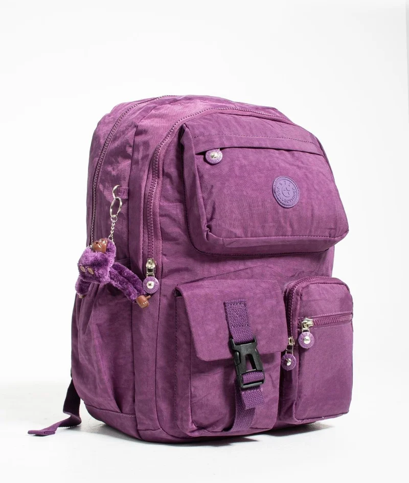 Duomino Crinkle Waterproof Large Size Purple Clinkir Backpack/laptop Travel School Bag 15.6 High School