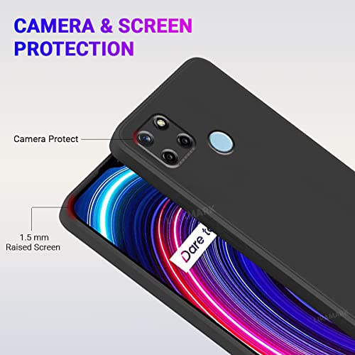 LIRAMARK غطاء خلفي ناعم من سيليكون LIRAMARK لهاتف Realme C25Y / C21Y (سيليكون أسود) - Image 2