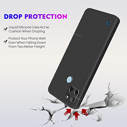 LIRAMARK غطاء خلفي ناعم من سيليكون LIRAMARK لهاتف Realme C25Y / C21Y (سيليكون أسود) - Image 5