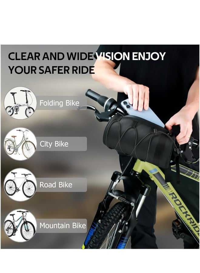 Generic Bike Handlebar Bags for Bicycles Frame Scooter Storage With Waterproof Zipper Large Capacity Shoulder Mountain Road Accessories Cycling Travel  - Image 1