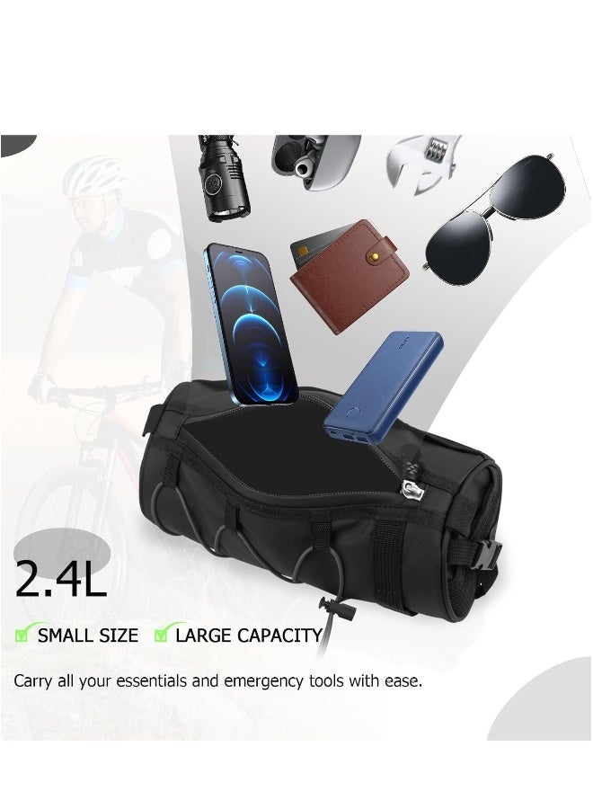 Generic Bike Handlebar Bags for Bicycles Frame Scooter Storage With Waterproof Zipper Large Capacity Shoulder Mountain Road Accessories Cycling Travel  - Image 5