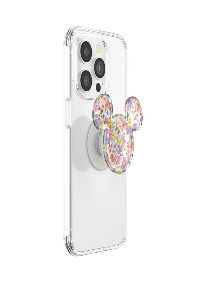 PopSockets Phone Grip with Expanding Kickstand, Adhesive Grip, Disney - Earridescent Mickey Cascading Flowers - Image 2