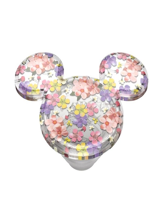 PopSockets Phone Grip with Expanding Kickstand, Adhesive Grip, Disney - Earridescent Mickey Cascading Flowers - Image 4