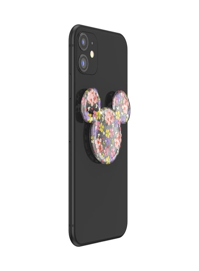 PopSockets Phone Grip with Expanding Kickstand, Adhesive Grip, Disney - Earridescent Mickey Cascading Flowers - Image 3