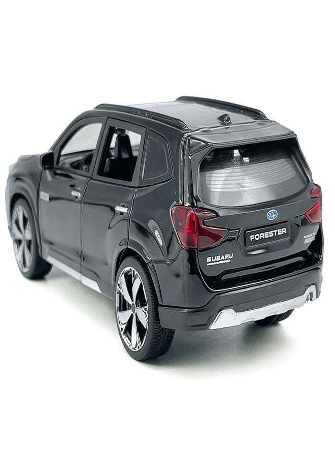 VIIGER 1:30 Scale 2021 Forester e-Boxer SUV Model Toy Car Metal Diecast Toy Vehicle, Doors Open, Light Sound, Pull Back, Toys for Boys Kids Gifts, Men Collection, Home Office Décor, Black - Image 4
