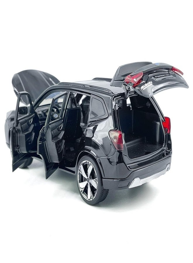 VIIGER 1:30 Scale 2021 Forester e-Boxer SUV Model Toy Car Metal Diecast Toy Vehicle, Doors Open, Light Sound, Pull Back, Toys for Boys Kids Gifts, Men Collection, Home Office Décor, Black - Image 5