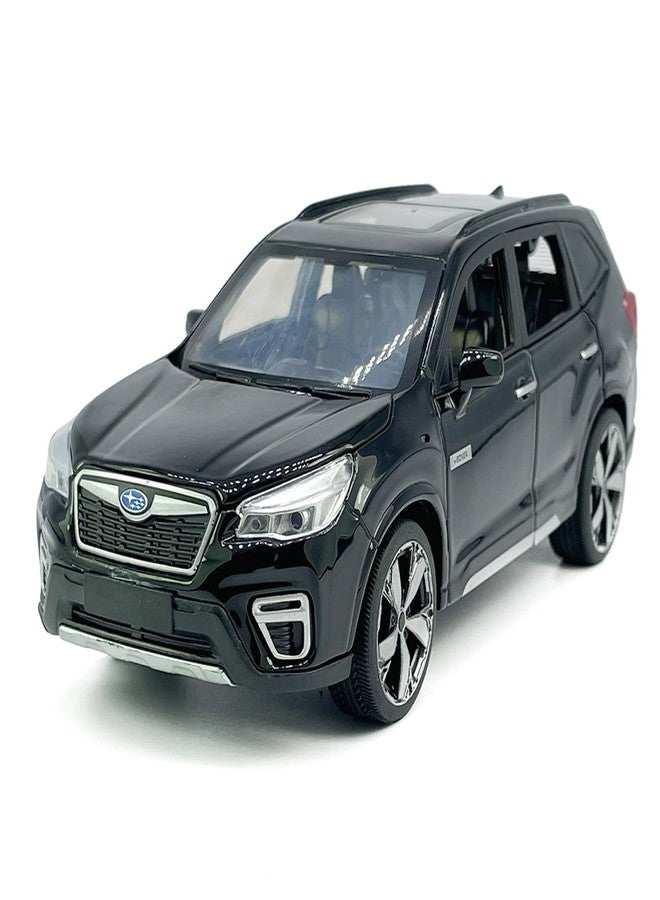 VIIGER 1:30 Scale 2021 Forester e-Boxer SUV Model Toy Car Metal Diecast Toy Vehicle, Doors Open, Light Sound, Pull Back, Toys for Boys Kids Gifts, Men Collection, Home Office Décor, Black - Image 1