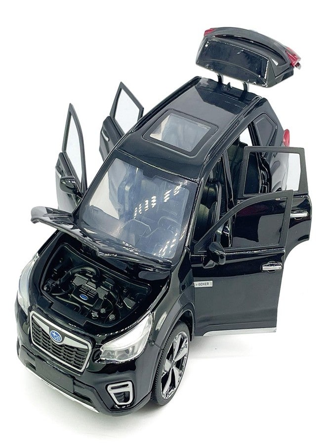 VIIGER 1:30 Scale 2021 Forester e-Boxer SUV Model Toy Car Metal Diecast Toy Vehicle, Doors Open, Light Sound, Pull Back, Toys for Boys Kids Gifts, Men Collection, Home Office Décor, Black - Image 3