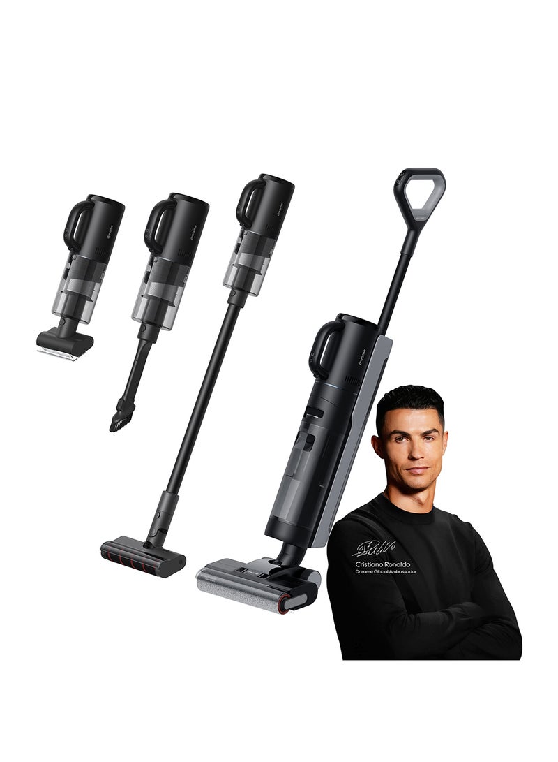 Dreame H12 Dual Smart Wet Dry Upright Vacuum cleaner, Floor Cleaner Mop Combo 4-in-1 Cordless Stick Vacuum for Multi-Surface, One-Step Self Cleaning with Hot Air Drying 350 ml 300 W H12-DUAL Black - Image 1