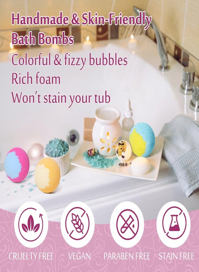 Lisotera Bath Bombs for Women, 20 Handmade Bath Bombs Gift Set with Shea Butter Moisturizing & Essential Oils, SPA Relaxing Gifts for Women & Men, Her, Girlfriend, Wife, Birthday, Amazing Present for Kids - Image 4