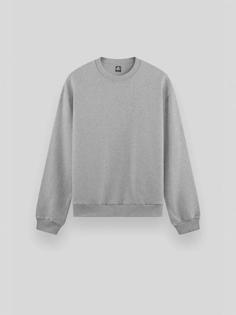 TOMMYLIFE TOMMY Men's Plain Crew Neck Sweatshirt