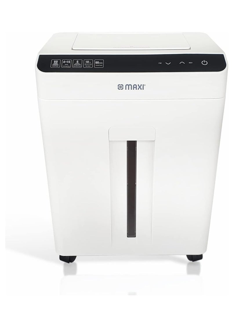 Maxi - Auto-Feed Cross Cut Shredder With 6 Sheet Capacity - Image 1