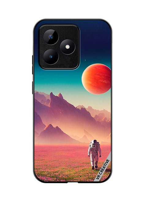 Protective Case Cover For Realme C53 An Astronaut In A Spacesuit Walks Around An Alien Planet And Explores Its Surface Design Multicolour