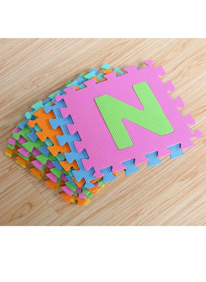 null - A26 Piece Letter Foam Puzzle Non-slip Mat Eva Children Foam Mat Puzzle Game Mat Floor Anti-fall Splicing Mat-Color:A Set Of 26 Letters - Image 1