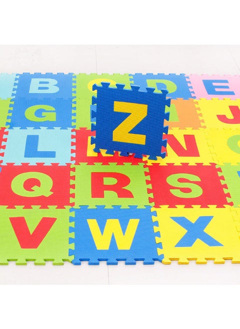 A26 Piece Letter Foam Puzzle Non-slip Mat Eva Children Foam Mat Puzzle Game Mat Floor Anti-fall Splicing Mat-Color:A Set Of 26 Letters