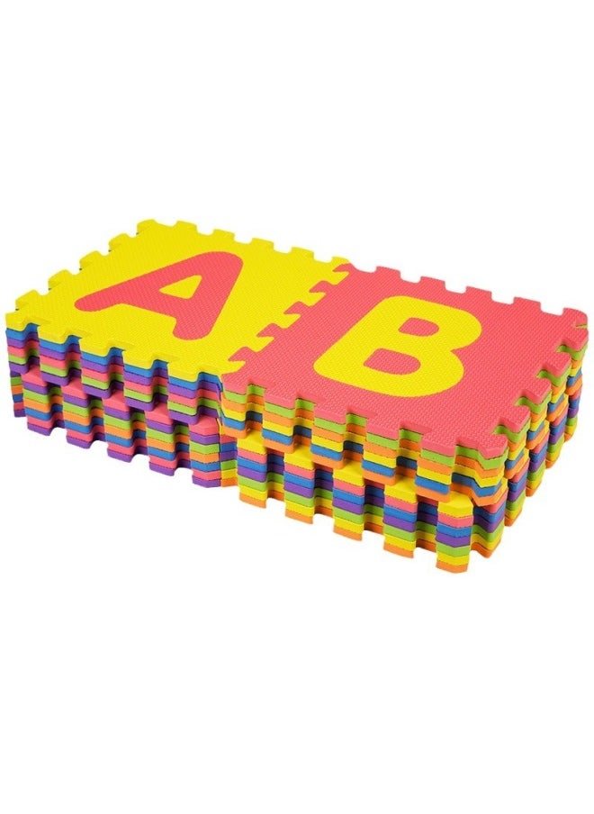 null - A26 Piece Letter Foam Puzzle Non-slip Mat Eva Children Foam Mat Puzzle Game Mat Floor Anti-fall Splicing Mat-Color:A Set Of 26 Letters - Image 1