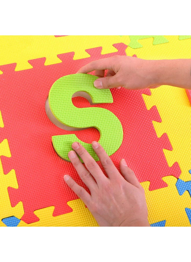 null - A26 Piece Letter Foam Puzzle Non-slip Mat Eva Children Foam Mat Puzzle Game Mat Floor Anti-fall Splicing Mat-Color:A Set Of 26 Letters - Image 1