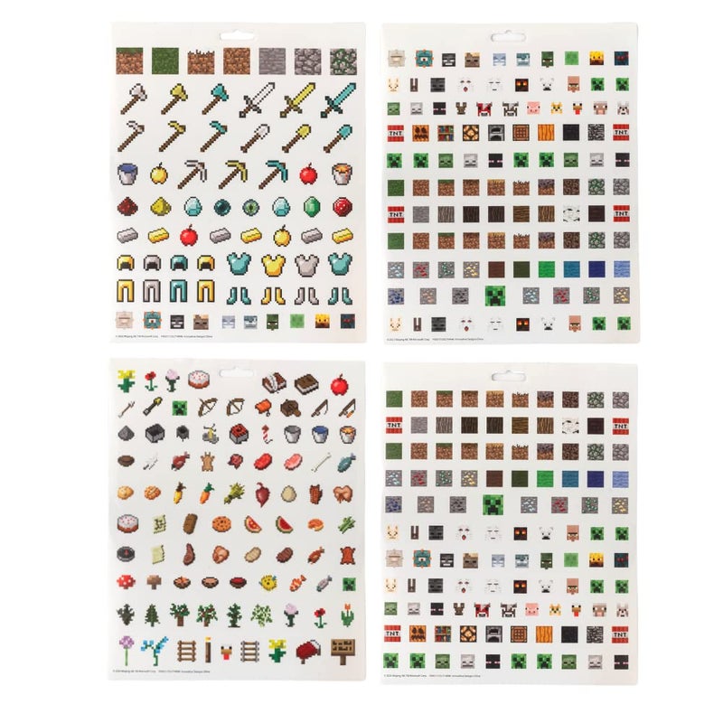 Innovative Designs Minecraft Stickers for Kids, 14 Sheet Book Set Including Puffy Sticker, 1200+ Stickers - Image 5