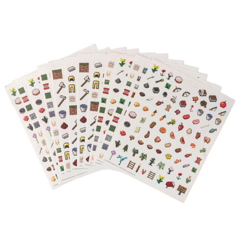 Innovative Designs Minecraft Stickers for Kids, 14 Sheet Book Set Including Puffy Sticker, 1200+ Stickers - Image 3