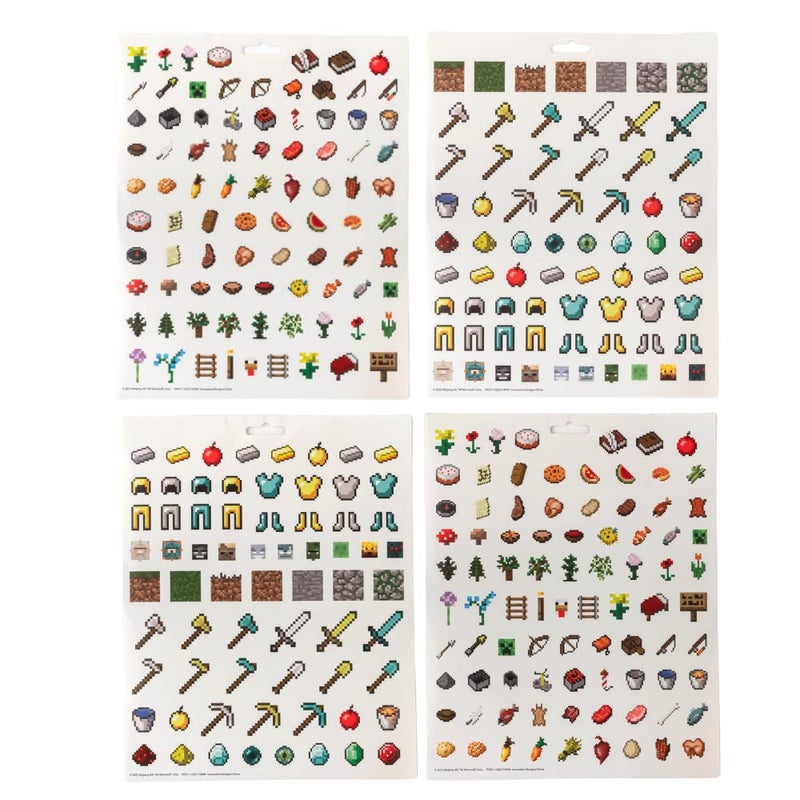 Innovative Designs Minecraft Stickers for Kids, 14 Sheet Book Set Including Puffy Sticker, 1200+ Stickers - Image 4