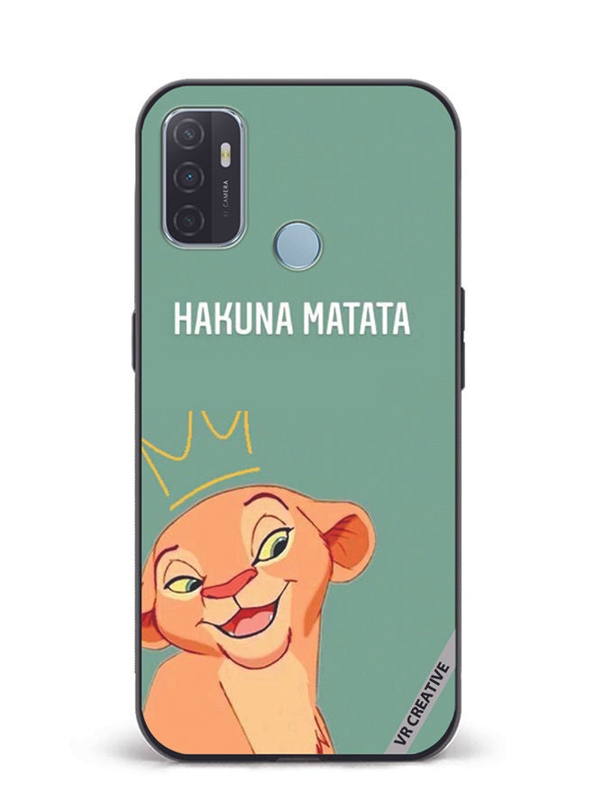 VR CREATIVE Protective Case Cover For Oppo A53 Hakuna Matata Design Multicolour - Image 1