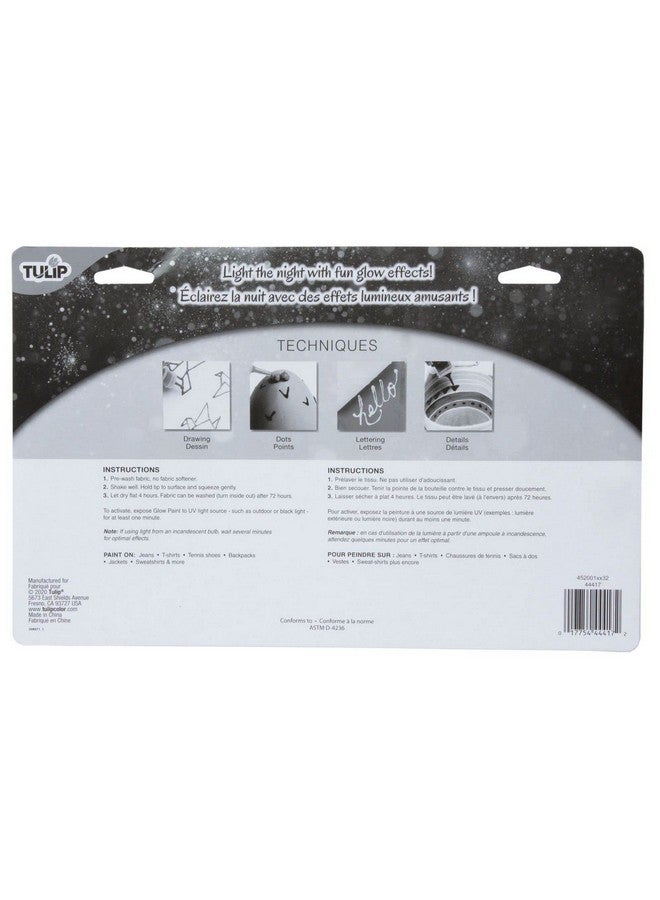 Tulip Glow in the Dark Dimensional Fabric Paint, Permanent DIY Fashion Art, Multi-Surface Craft Paint, Great for Costumes, Pumpkins, Decor, Pack of 10 - Image 4