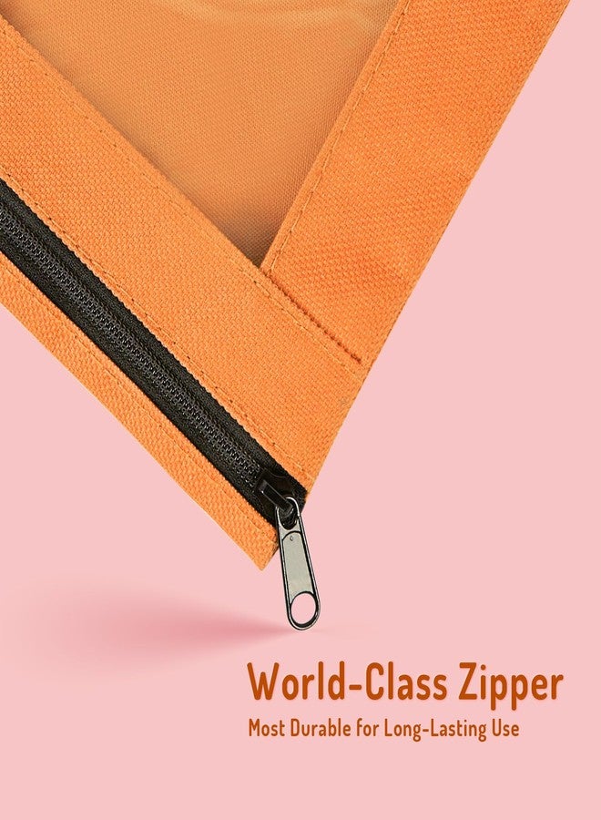 Forvencer Pencil Pouch for 3 Ring Binder, Large Pencil Case Pouch with 3 Reinforced Grommets, Pen Bag, Clear Window Pencil Case, Binder Accessories, Lavender - Image 2