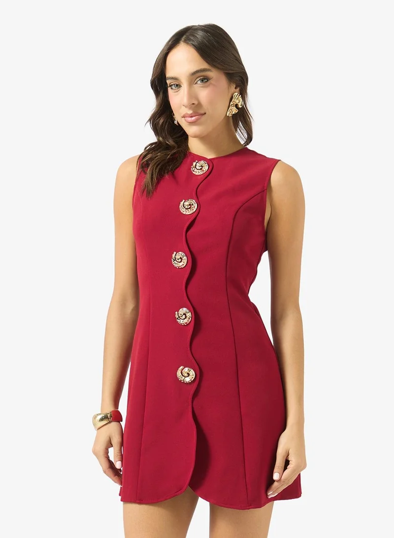 Ginger Buttton Up Tailored Dress